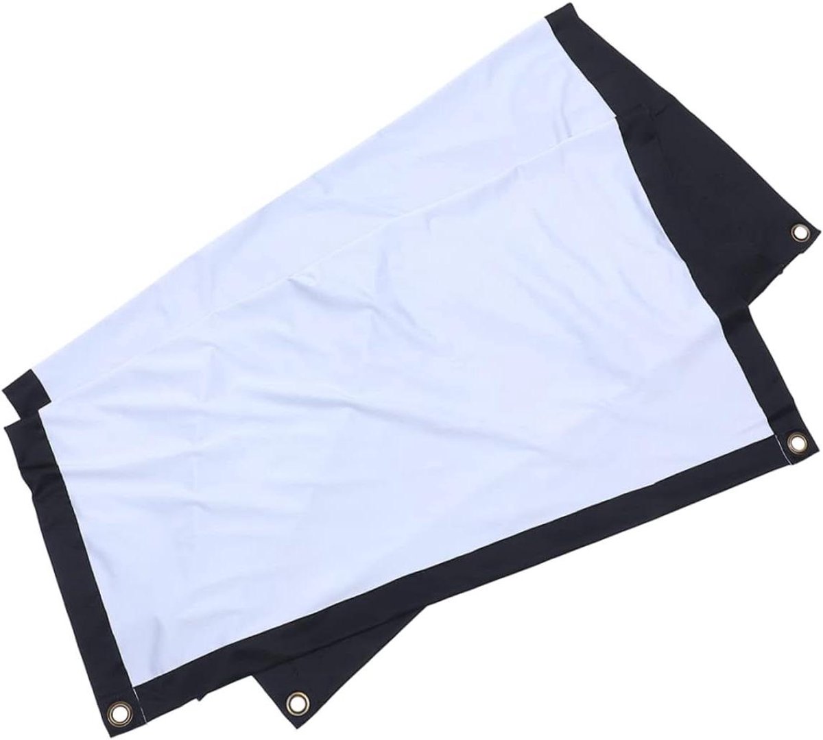 Projectiescherm Doek - Filmscherm Buiten - Thuisbioscoop Ervaring - Opvouwbaar Polyester - 265 x 149 cm - Wit