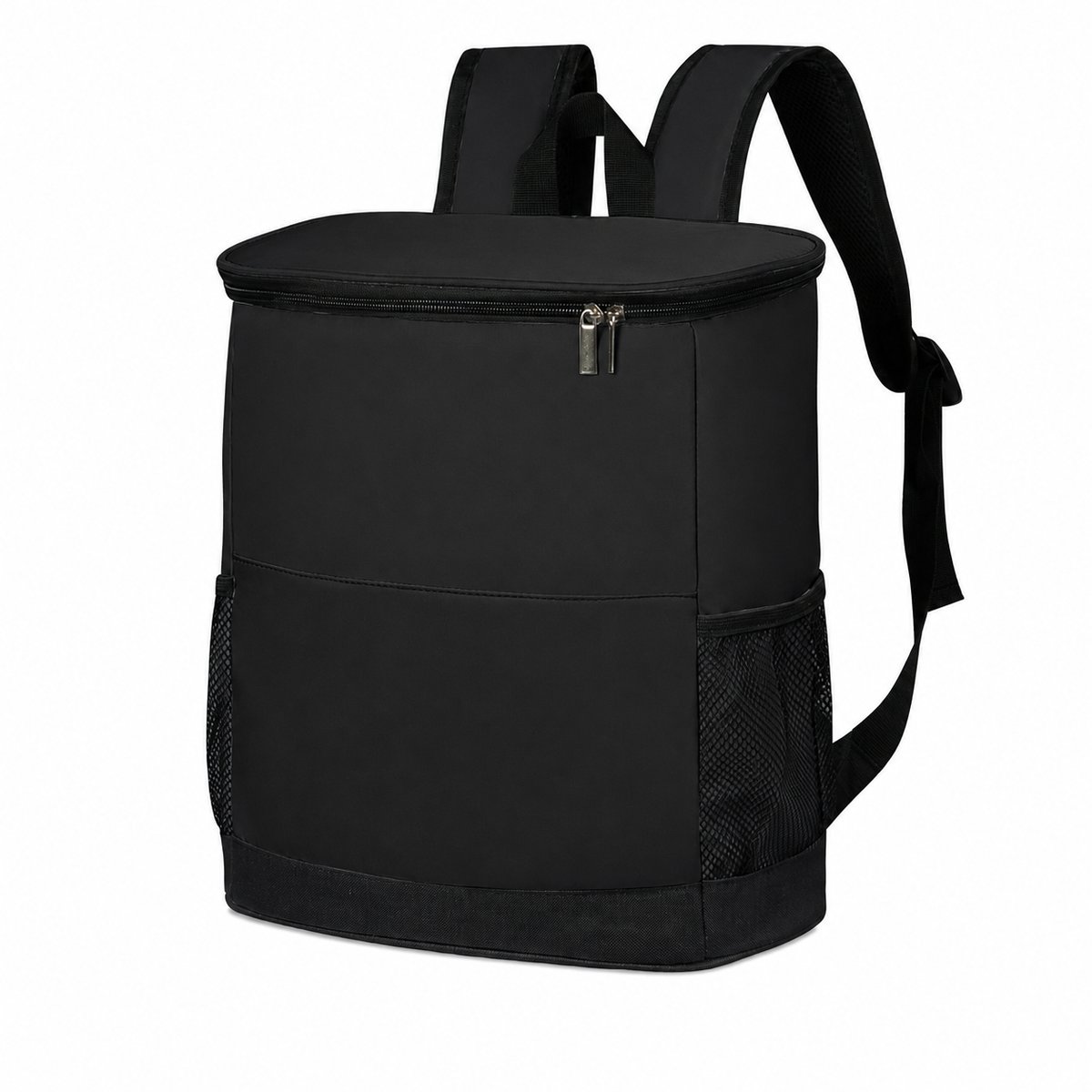 Tas-Picknicktas-Koelrugzak Geïsoleerd - 16 Liter voor 30 Blikjes - Lekvrije Koeltas Rugzak - Backpack Cooler voor Picknick, Strand, Wandelen en Werk - Soft Cooler Bag - Lichtgewicht en Comfortabel-zwart