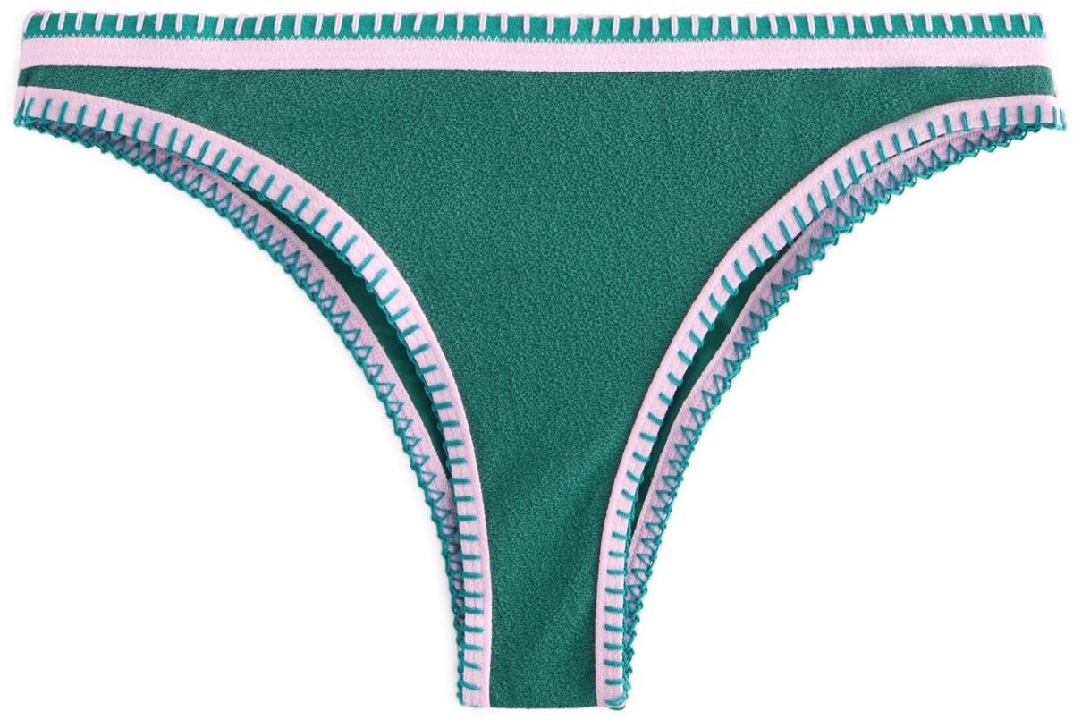 Next Dames - Hoog uitgesneden bikinibroekje - Groen