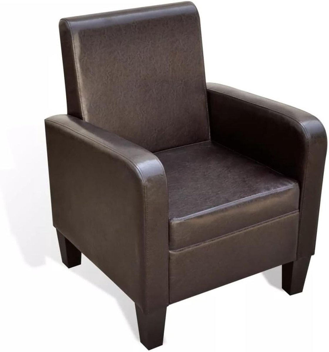 Bruine comfortstoel - Lounge fauteuil - Ontspannen in huis - Ergonomisch design - 110 kg belastbaar - Bruin