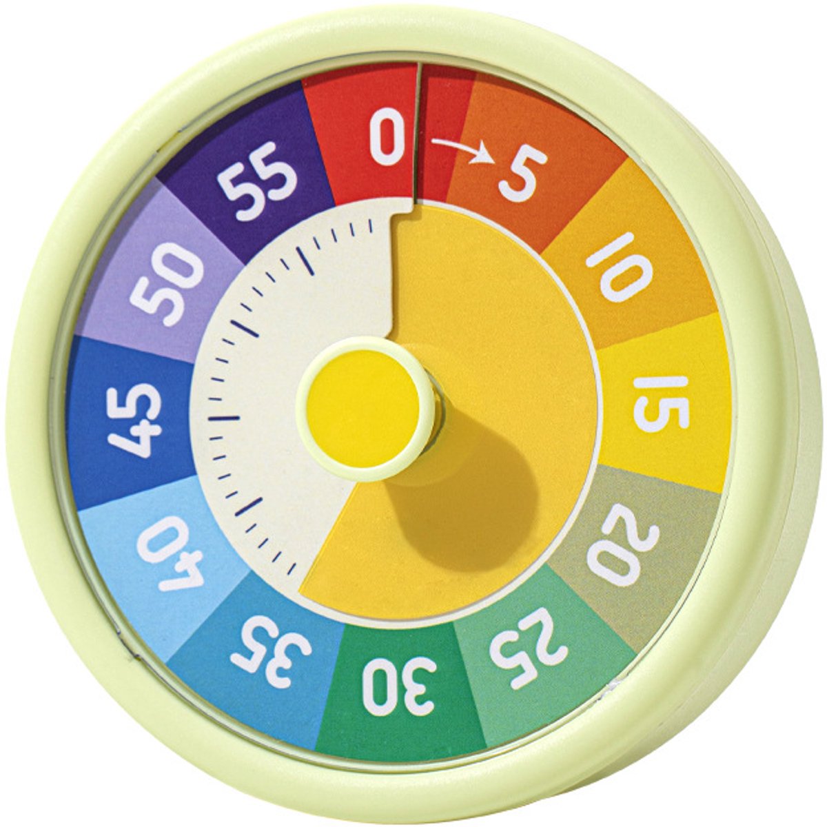 Timer -Visuele timer voor kinderen - Kookwekkers -60 minuten afteltimer voor klaslokaal- kantoor-keuken - Pomodoro-timer - Kookkeukentimer - Stil tijdbeheer