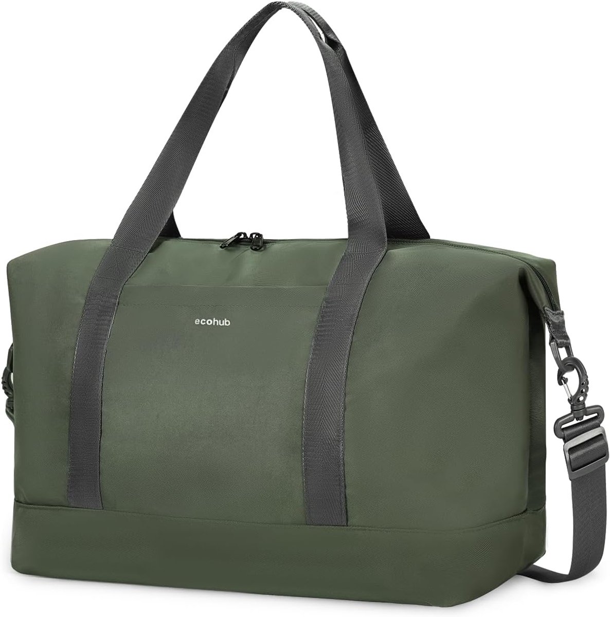 SnelShoppen - ECOHUB Handbagage Tas 40x30x20 cm, 24L Opvouwbare Waterdichte Weekendtas met Verwijderbare Natzak, Lichtgewicht Sporttas van Gerecycled
