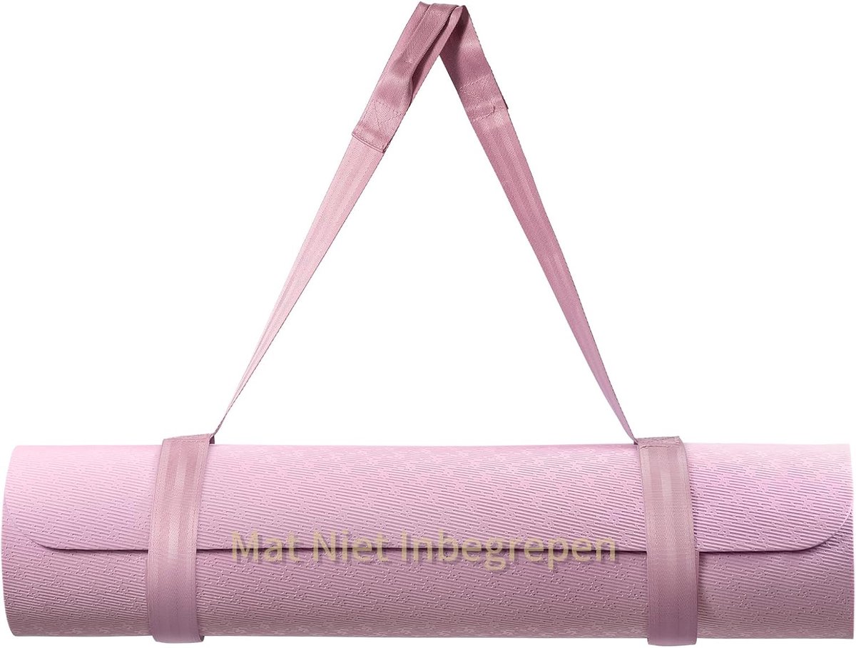 SnelShoppen - Verstelbare Yogamat Draagriem Met Klittenbandsluiting - Trilancer Yoga Mat Houder Voor Draagbaarheid, Opbergen & Ordenen Van Yogamatten