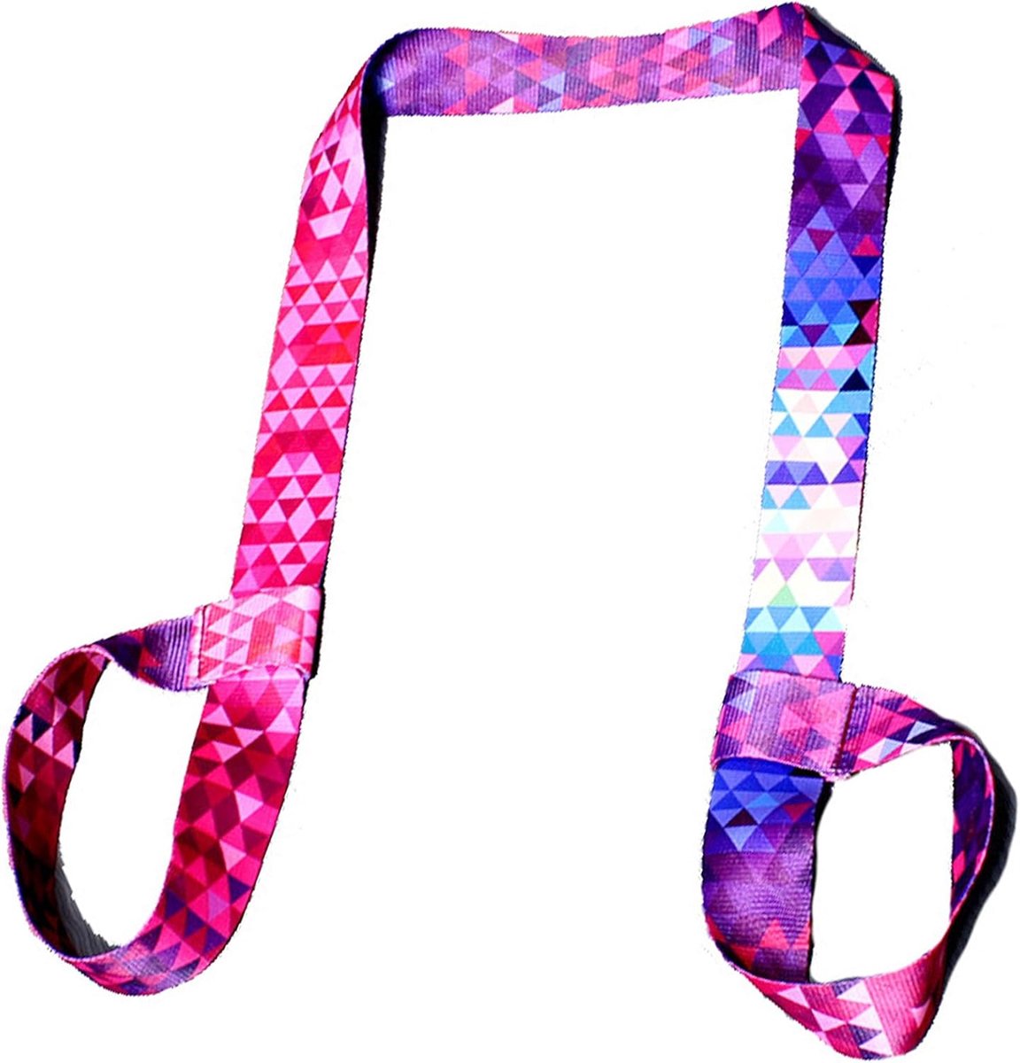 SnelShoppen - Kleurrijke Draagriem voor Yogamatten - Verstelbare Elastische Yogariem 4 x 160 cm voor Pilates en Fitness - Meerkleurig en Geschikt voor