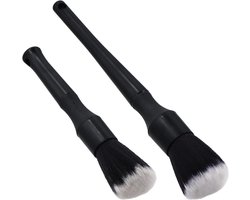 SnelShoppen - Car Detailing Brush Set 2 Stuks - Zachte Anti-Stof Autoborstel voor Interieur en Exterieur - Perfect voor Dashboard, Ventilatie en Moeil