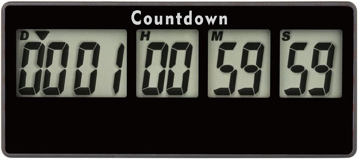 SnelShoppen - Digitale Keuken Timer - Afteltimer 9999 Dagen - Magnetisch Ontwerp - Luide Alarm - Ideaal Voor Koken, Feesten, Baby Geboorte, Vakantie -