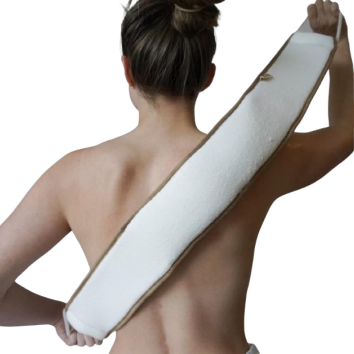 SnelShoppen - Luffa Spons Rug Scrubber Peeling Back Strap Natuurlijke Egyptische Loofah Bad Sponge Rug Borstel Duurzaam Milieu Vriendelijk 100% Natuur