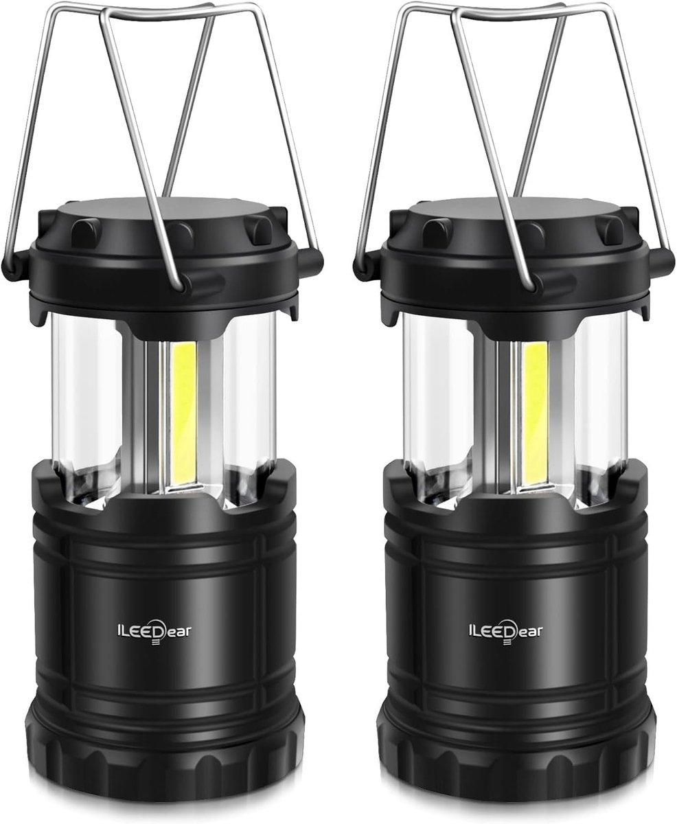 SnelShoppen - Camping Batterij Aangedreven, Draagbare Ultra Heldere LED Lantaarn, Vouwbare Pendelverlichting, Overlevingskit voor Wandelen, Nooduitrus