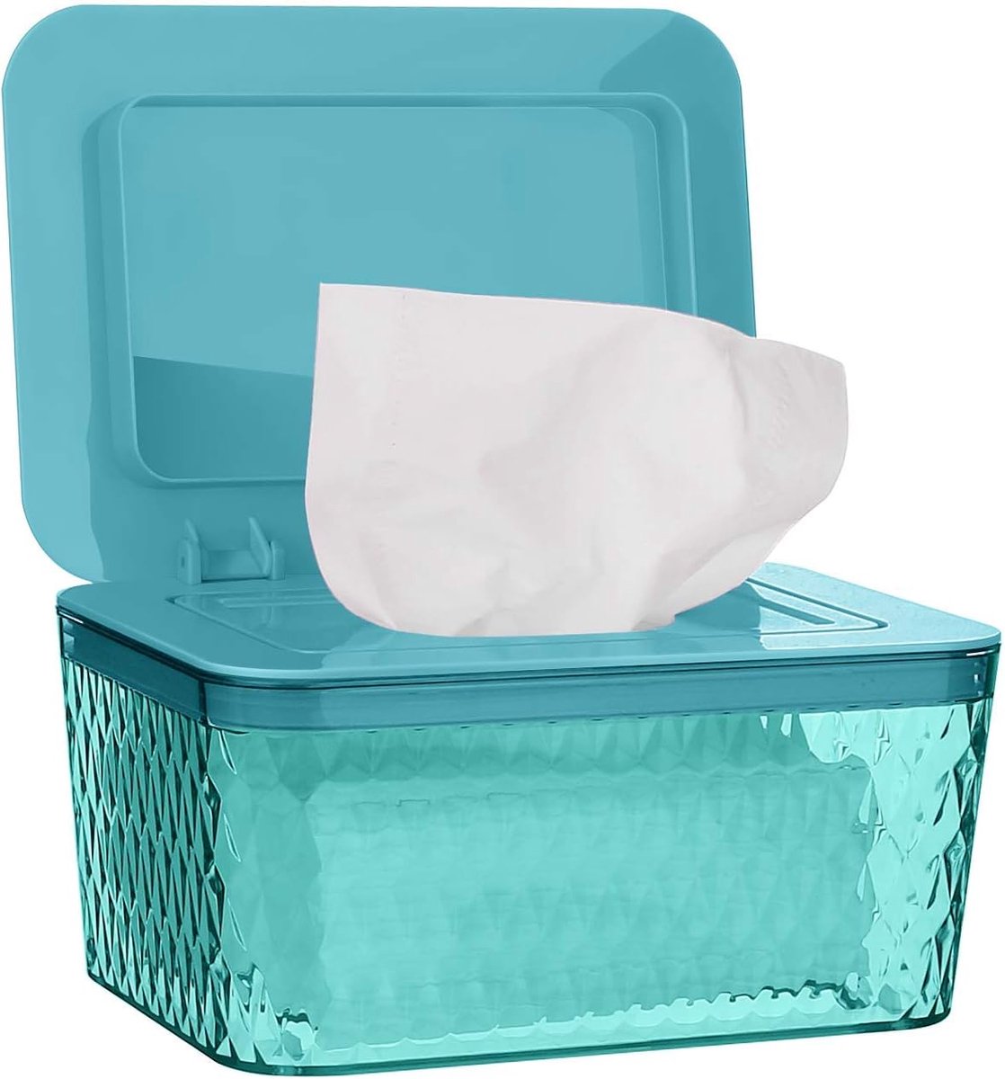 SnelShoppen - Wet Wipes Box Baby - BPA Vrij Tissue Dispenser - Groene Doos voor Babyverzorging, Vloeibare Doekjes, Luiers, Multifunctioneel, Thuis en