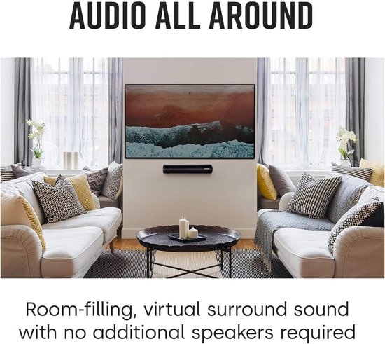SnelShoppen - Soundbar voor TV 2.0 Kanaal 19.7" Mini Geluidsbalk met 3 EQ Modi en Afstandsbediening - Draadloze Bluetooth 5.0 en Bedrade Verbinding vo van Snelshoppen — afbeelding 4