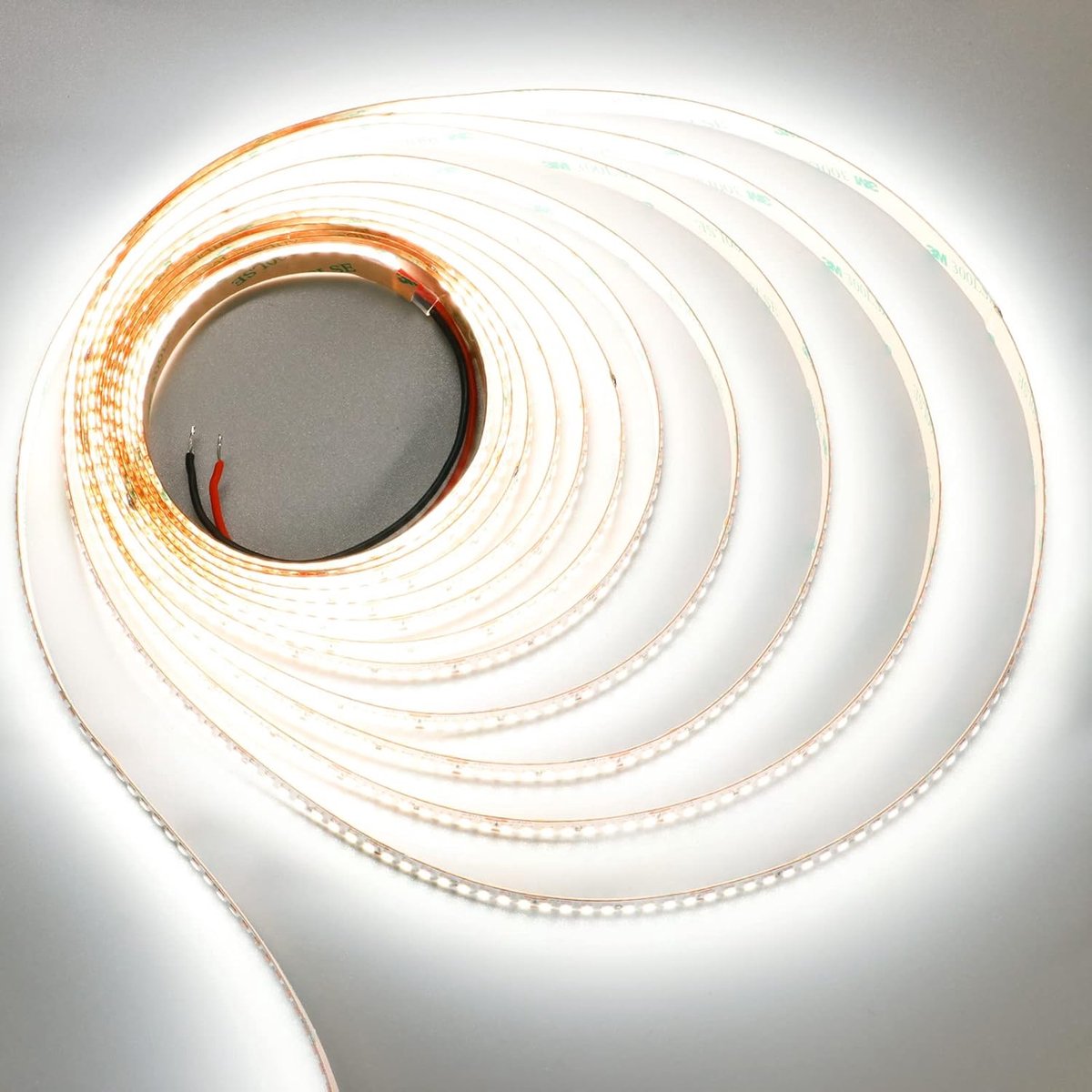 SnelShoppen - 3000LM/M Ultra Heldere 24V LED Strip Lichten 5M 5000K Wit CRI 92+, Dimbaar Zelfklevende LED Tape voor Industrie en Commercieel Gebruik