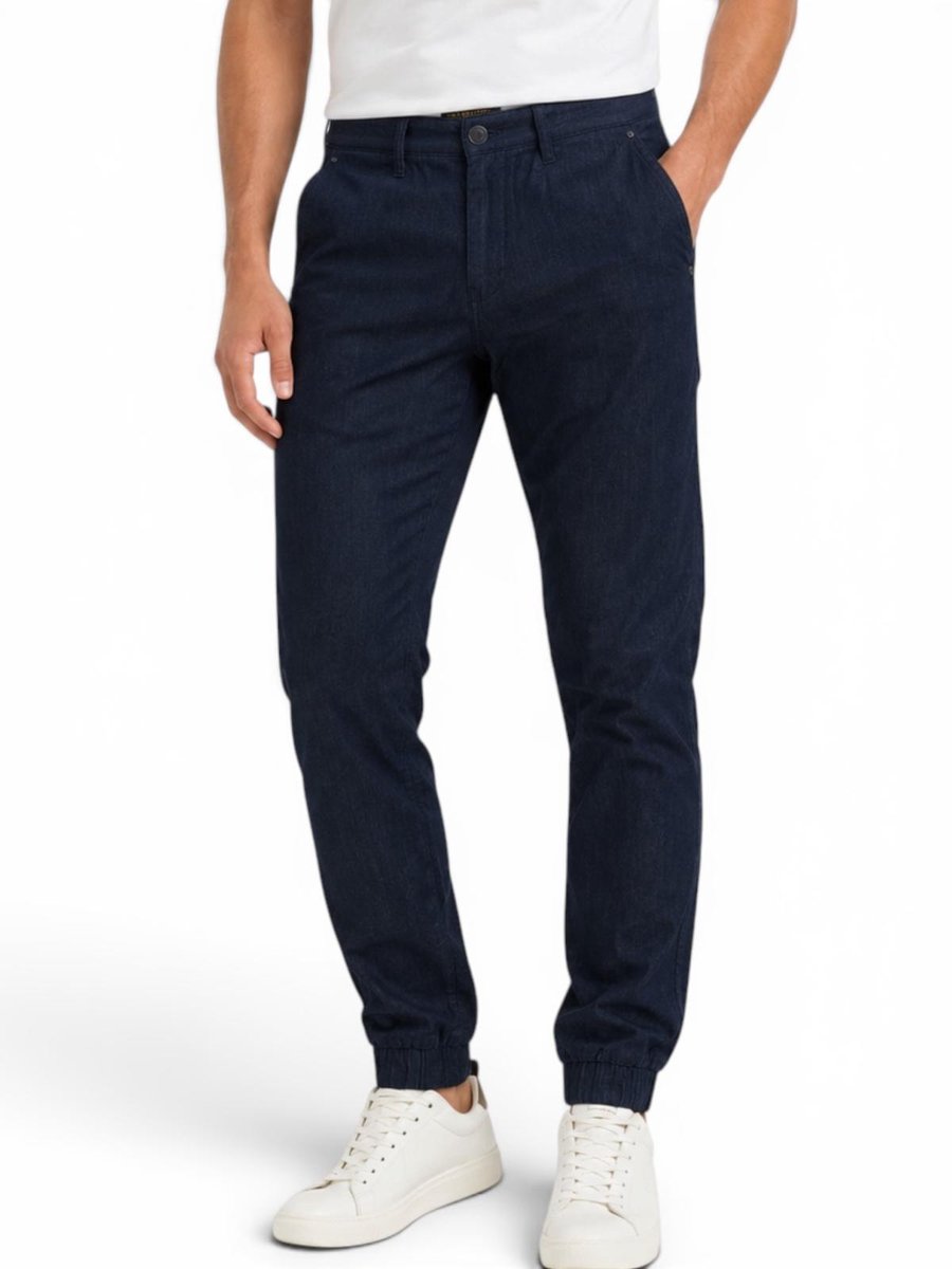 CAST IRON INDIGO LINEN COPE TAPERED - MAAT W32 X L36