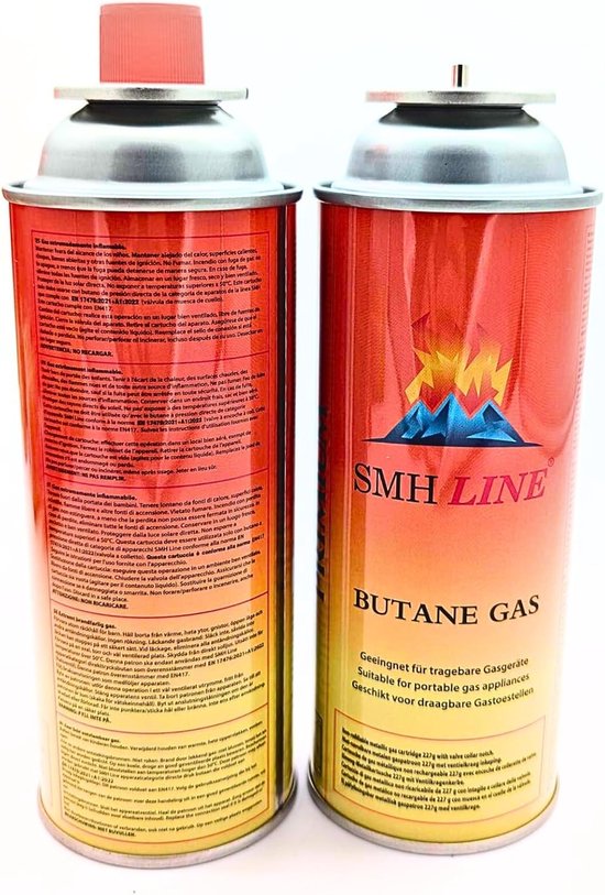Thijox - Kookstel Gasflessen Butaan 4-10-12-16-20-28-56 x 227g - Voordeelverpakking Camping Gasbussen met Veiligheidssluiting — afbeelding 3