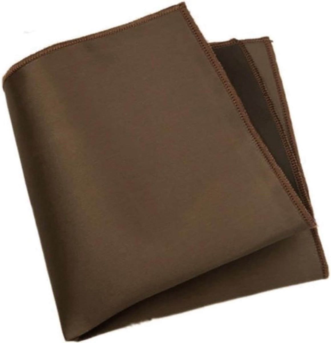 - Zakdoeken voor heren - Pochette - Effena kleur - Herenzakdoeken - Stoffen zakdoeken - Heren - Herbruikbaar - Feesten - Bruiloften - Bruin - Geschikt voor herenmode - 1 stuk 23 x 23 cm