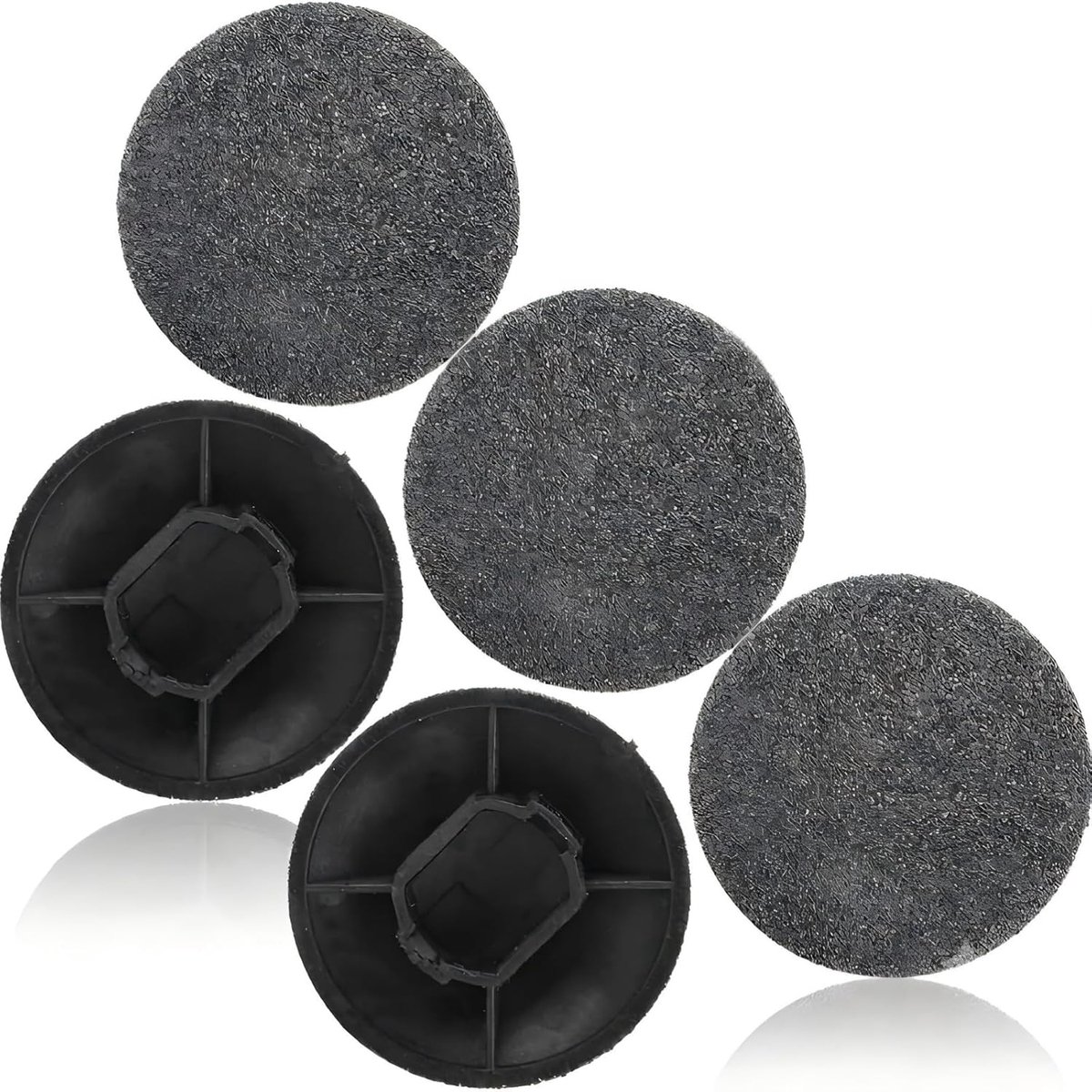 Thijox - 5 Stuks Reservepads voor Raspvijlen, Elektrische Eeltverwijderaar, Opzetstukken voor Voetverzorging, Zacht Vijl-opzetstuk voor Pedicure, Eelt