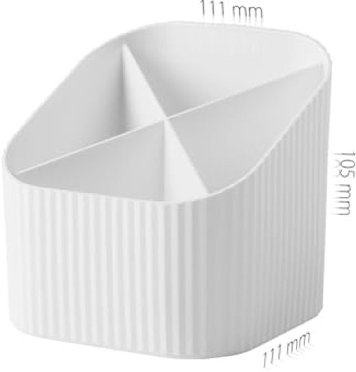 Bureaukoker voor kantoorbenodigdheden - 100% gerecycled, modern design in rood