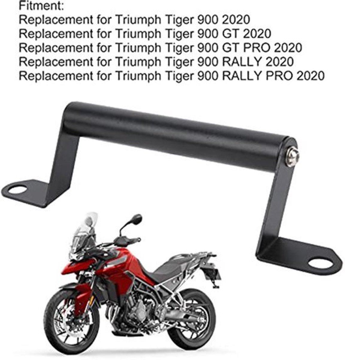 Navigatiebeugel voor motorfiets - Zwart - Geschikt voor Tiger 900 RALLY PRO 2020