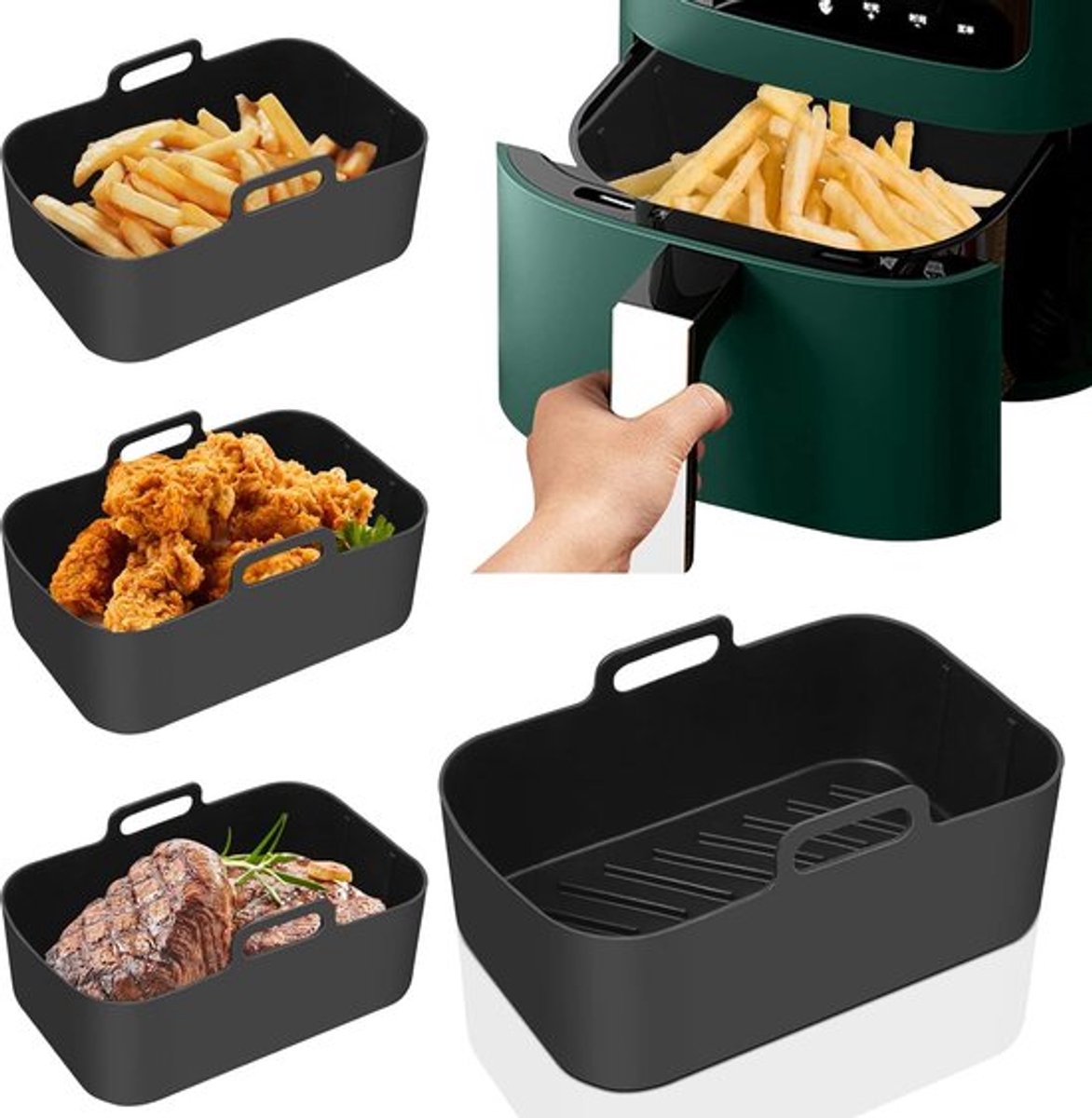 Airfryer Accessoires - Airfryer Accessoires Set - Geschikt voor Heteluchtfriteuses