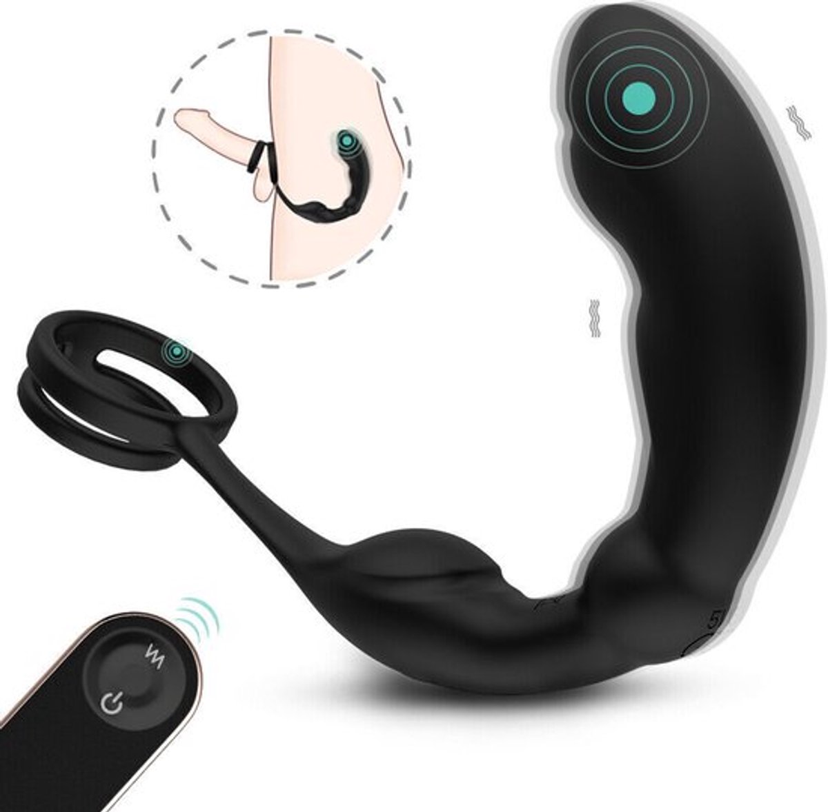 Mannelijke-Anaal-Billen-Seks-Plug-Anus-Vibrator-Prostaat-Massage-Dildo-Volwassen-Speelgoed-Voor-Mannen