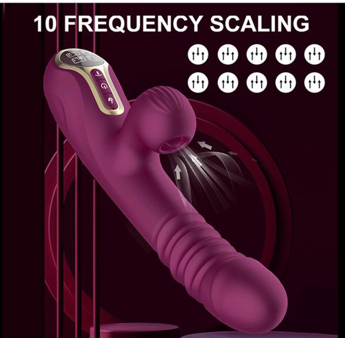 Zuigen/Likken-Clitoris-G-Spot-Dildo-Stoot-Konijn-Seks-Vibrator-Clitoris-Speelgoed