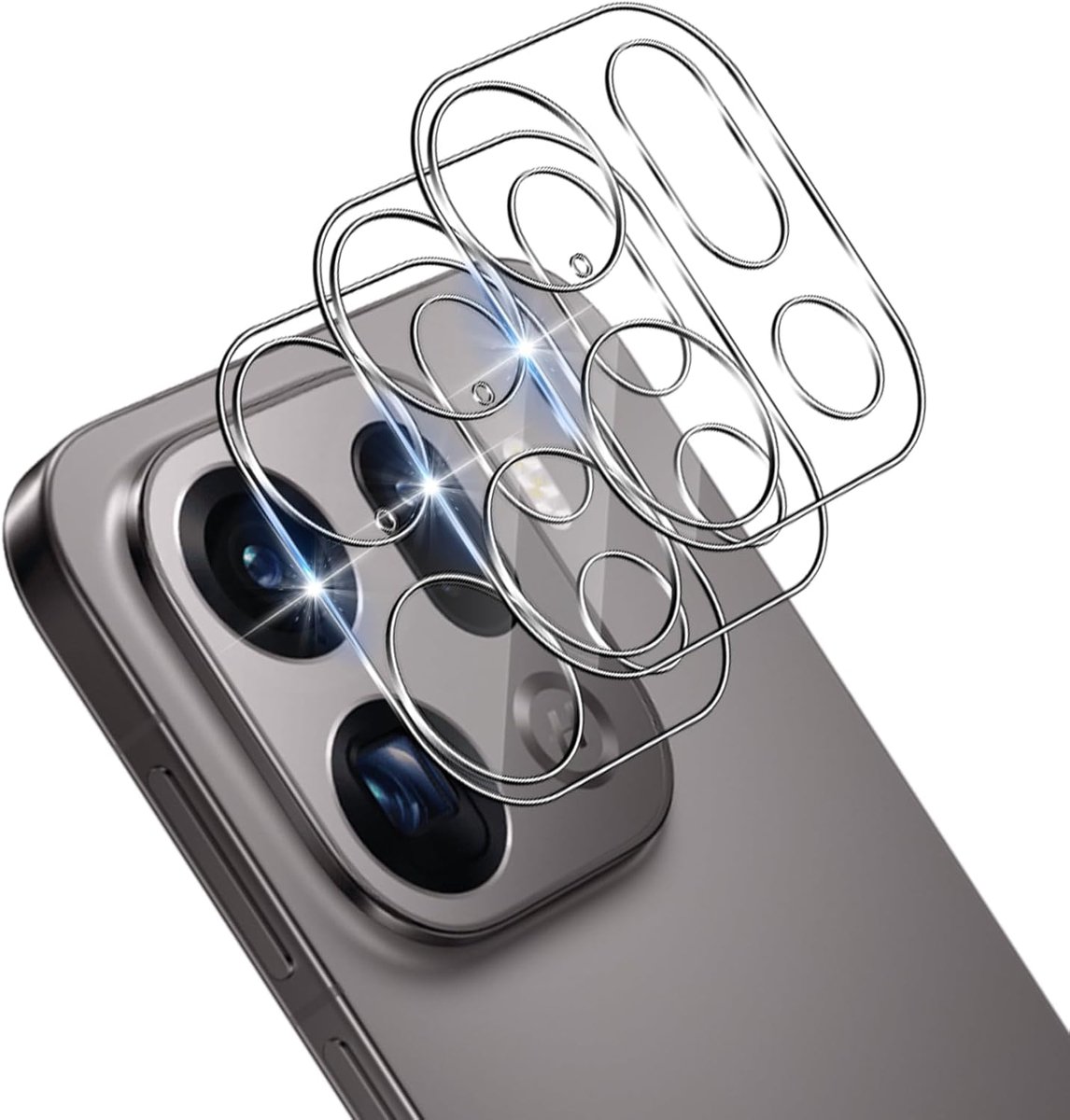 3 Pack Camera Protection for Oppo Find X9 Pro Tempered Glass, 9H Hardness, Anti-Scratch Lens Protector Film, HD Clear - ShopVlot