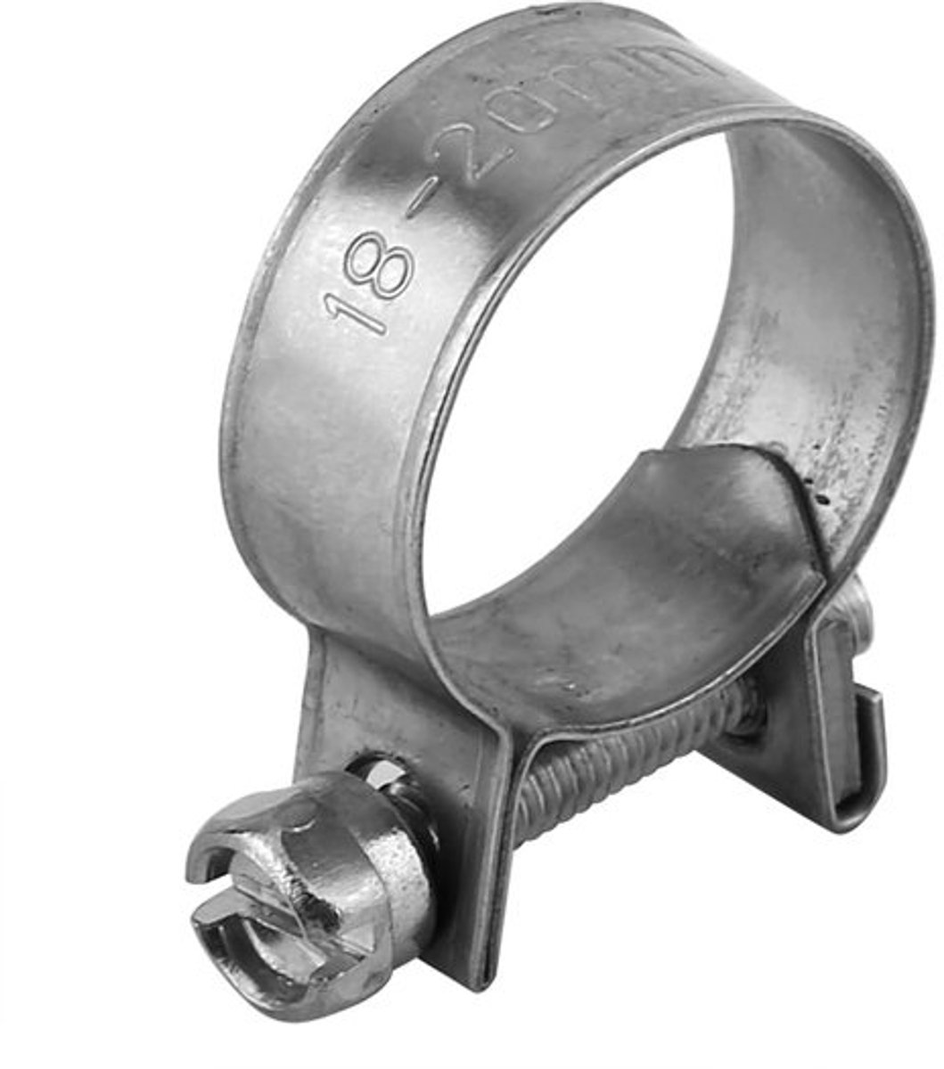10 stuks mini dikke roestvrijstalen slangklemmen jubilee ketting inox brandstofleiding pijp slangklem clips (18-20mm)