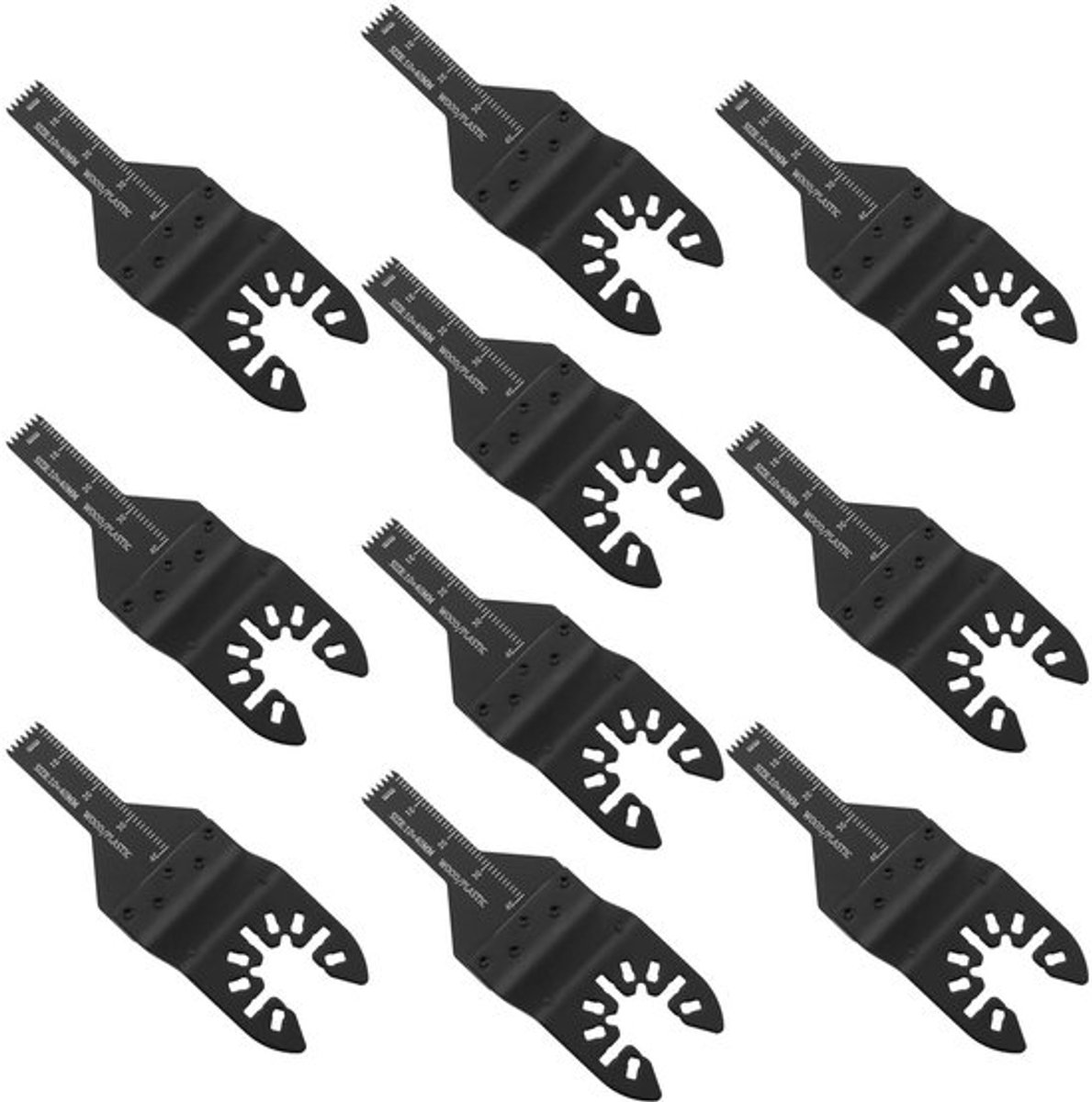 10 stuks 90x10mm brede oscillerende multitoolbladen houtzaagbladenset compatibel met Dewalt compatibel met Fein compatibel met Makita
