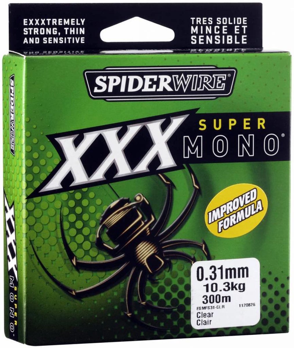 SpiderWire Super Mono XXX - Nylon Lijn - Tranparant Vislijn - Visdraad - 0.16mm 2.90kg 300m