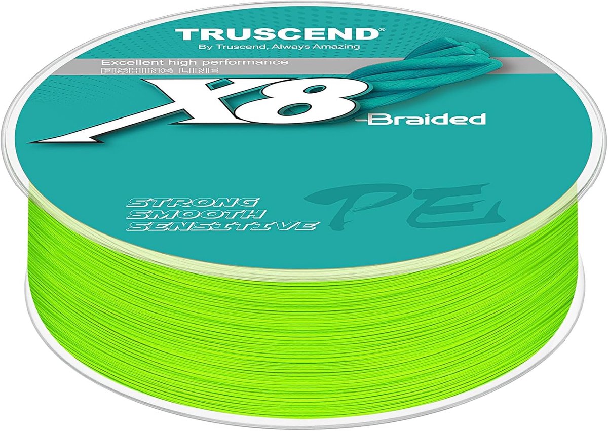 SnelShoppen - 8-voudige Braid Visserslijn, Ultra Dunne PE Visserslijn, 0.12mm/300yds, Glad en Sterk, Voor Zoet- en Zoutwater Vissen, Ideaal voor Henge