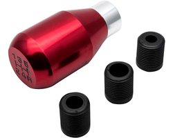 SnelShoppen - Universele 5 Versnellingen Handgeschakelde Versnellingspook Knop - Metalen Chrome Handgreep - Auto Styling Accessoires - Eenvoudige Inst