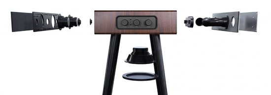 Richard & Anthony Genesis Wood - Bluetooth speaker met subwoofer - HiFi stereo — afbeelding 5