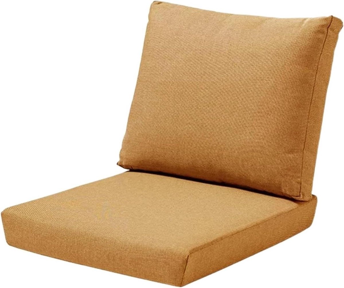 Tuinmeubelkussen set - Stoel kussens - Buiten ontspannen - Weerbestendig materiaal - 50 x 50 cm - Oranje