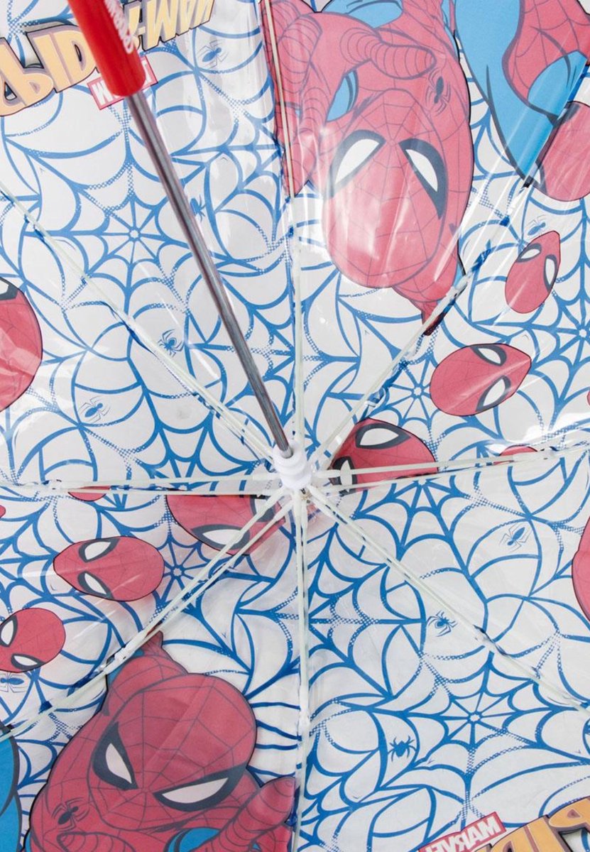 Spiderman Transparante Paraplu Handmatig Kind