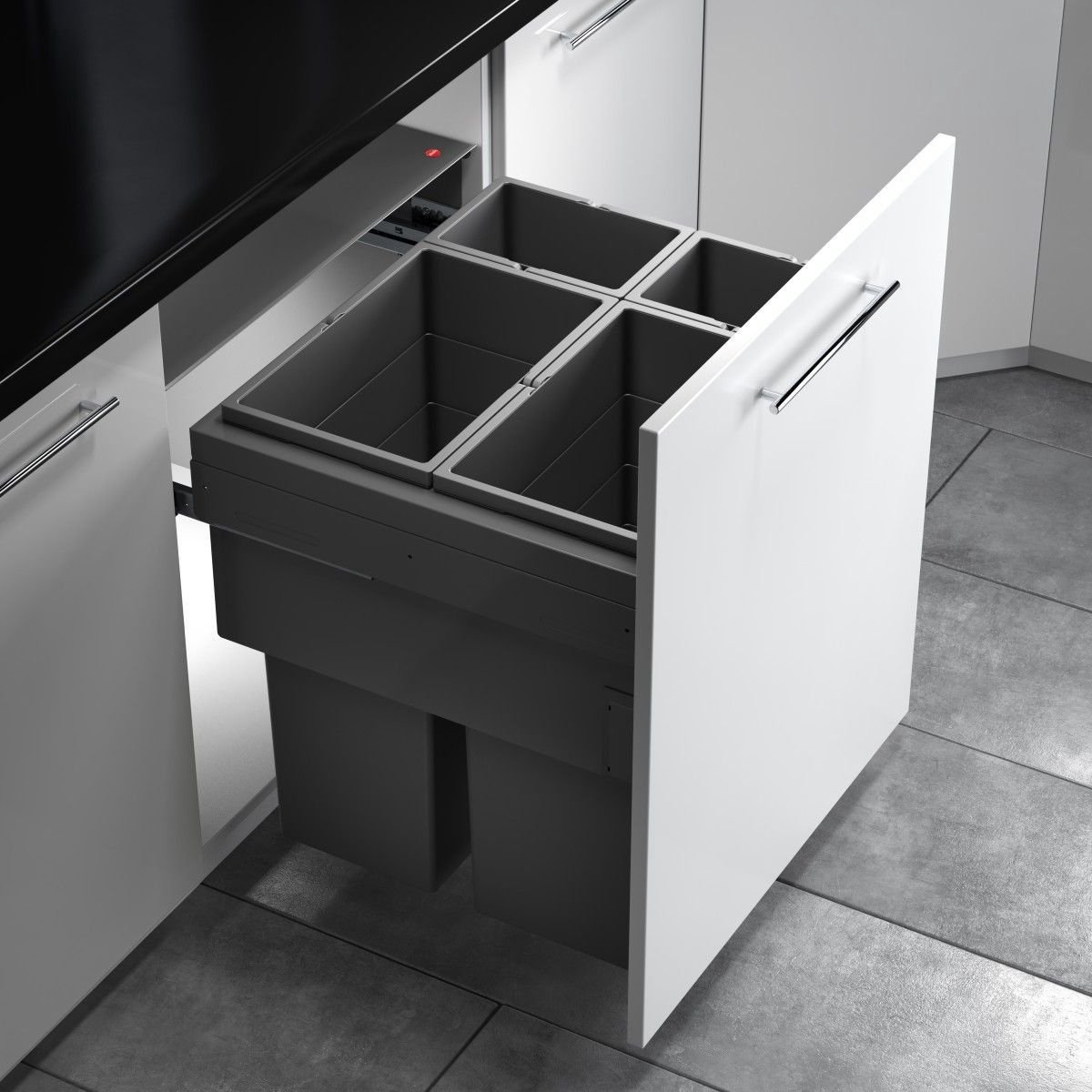 Hailo AE361984 Euro Cargo 600 NT480 90 liter, 600 mm, Donkergrijs