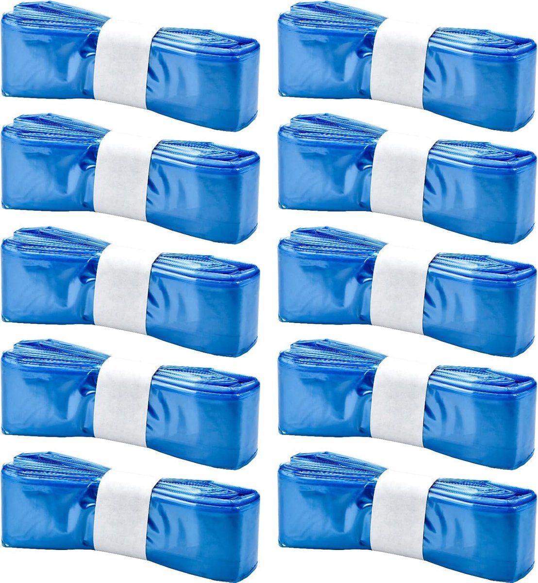SnelShoppen - Pack van 10 Kat Emmer Navullingen Geurproof Navulcassette Nappy Bak Refill Zak Geschikt voor Alle Nappy Emmers en Kattenbakken