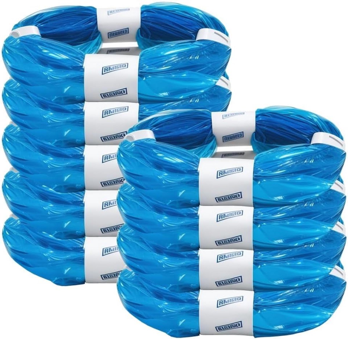 SnelShoppen - 5 Refill Packs Luieremmer Vervangfilms Geschikt voor Diverse Merken - 7 Laags Plastic Voor Ultieme Geurbeheersing - Ideaal voor Kinderen