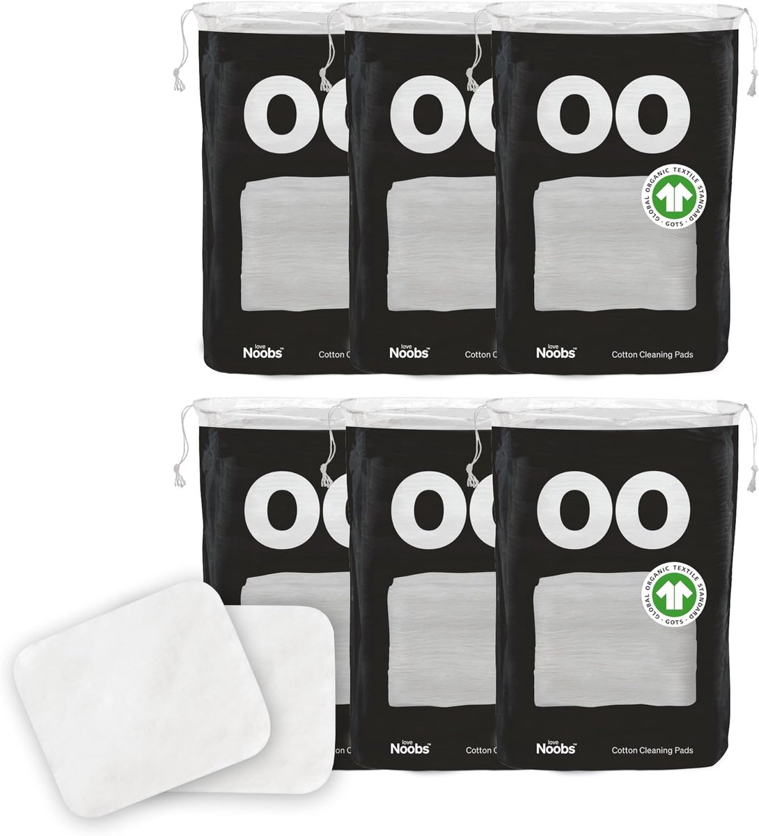 SnelShoppen - Baby Katoenen Pads - Grote Katoenen Vierkanten voor Gevoelige Huid - Wegwerp Schoonmaakdoekjes - Organische Pads, 360 Stuks