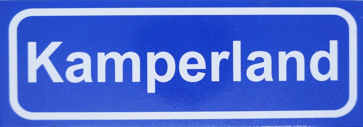 Souv© - koelkast magneet - plaatsnaam bord - kombord - souvenir - koelkastmagneetje - relatiegeschenk Kamperland