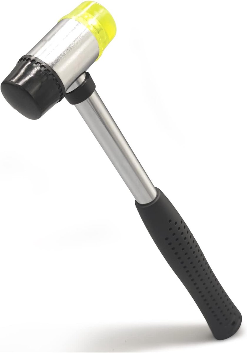 Thijox - Rubberen Hamer 25mm - Kleine Zachte Hamer met Ergonomische Anti-Slip Handgreep - Perfect voor Sieraden, Lederen Ambachten, Houtbewerking, Klu