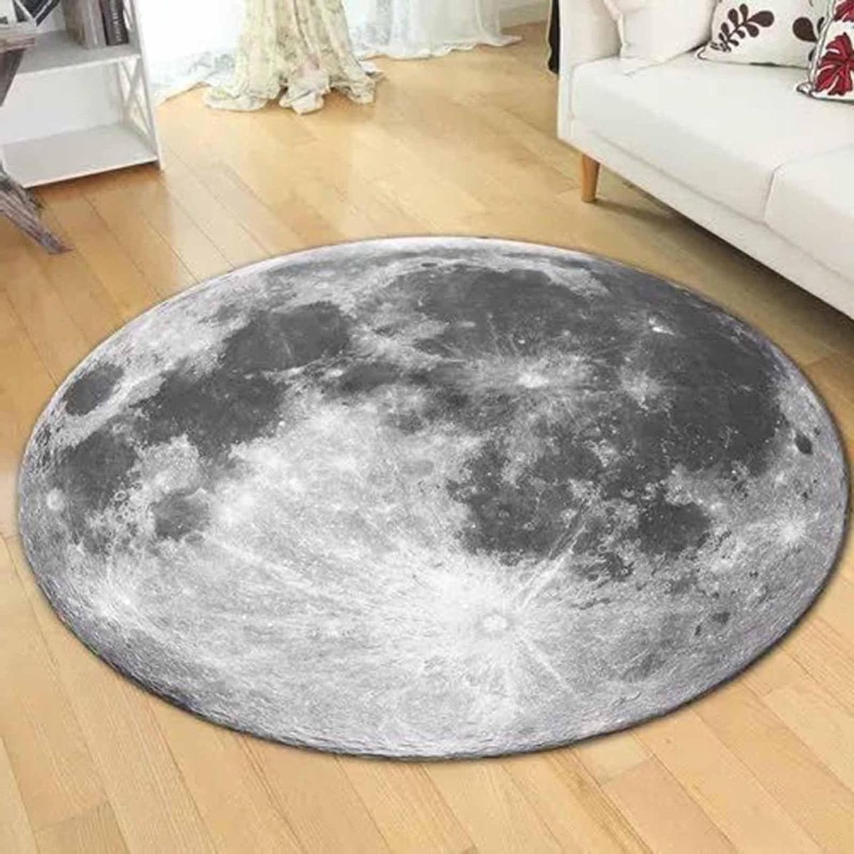 Ronde Vloerkleden - Karpetten Matten - Woonkamer Decoratie - Antislip Onderkant - 250CM - Grijs