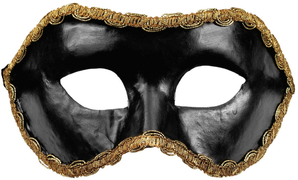 Colombina Nera - Venetiaans Masker - Venetiaans masker voor carnaval
