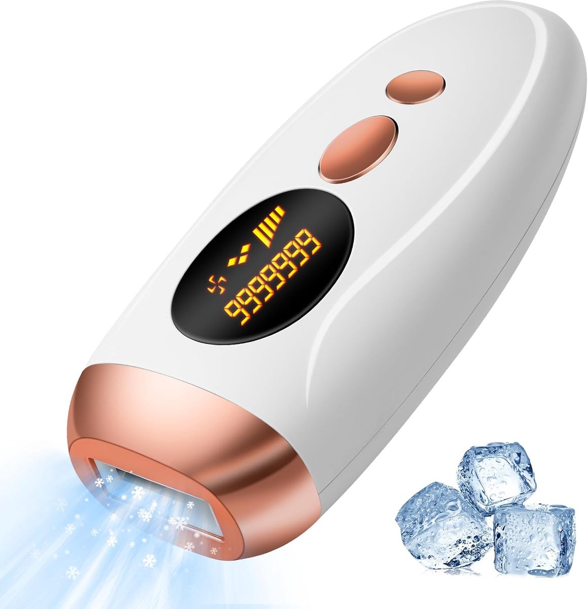 Thijox - IPL Haren Verwijderingsapparaat met IJs Koeling, 999.999 Pulses, Pijnloze Laser Haren Verwijdering voor Vrouwen & Mannen, Geschikt voor Gezic