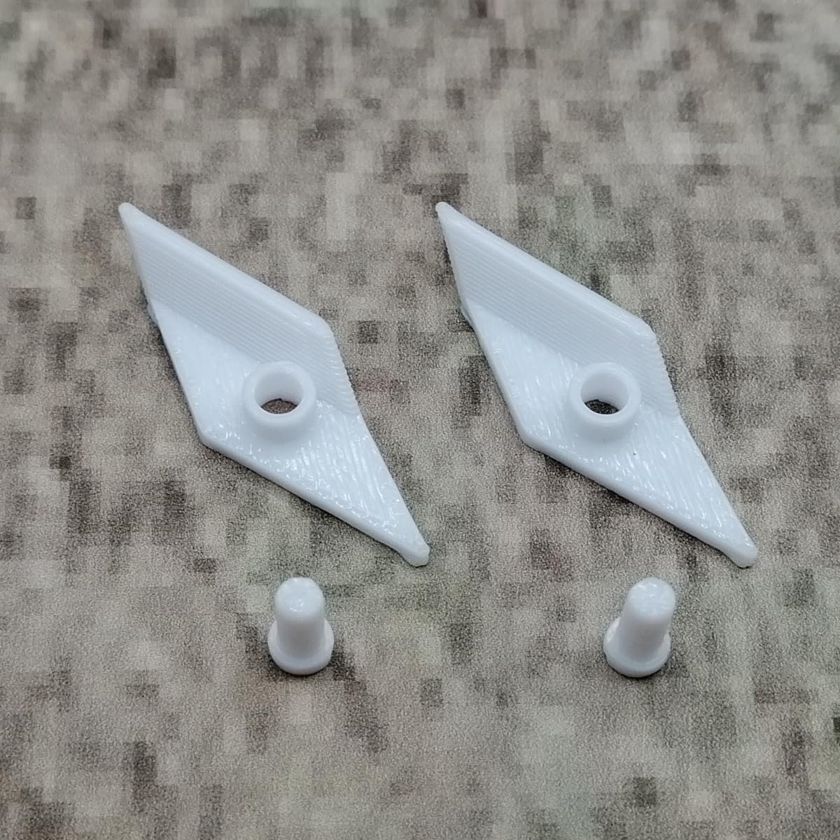 SnelShoppen - Vervangende Powerknop voor Garmin Edge 1000 - 2 Stuks Wit - Reserveonderdeel Reparatie GPS Fietscomputer