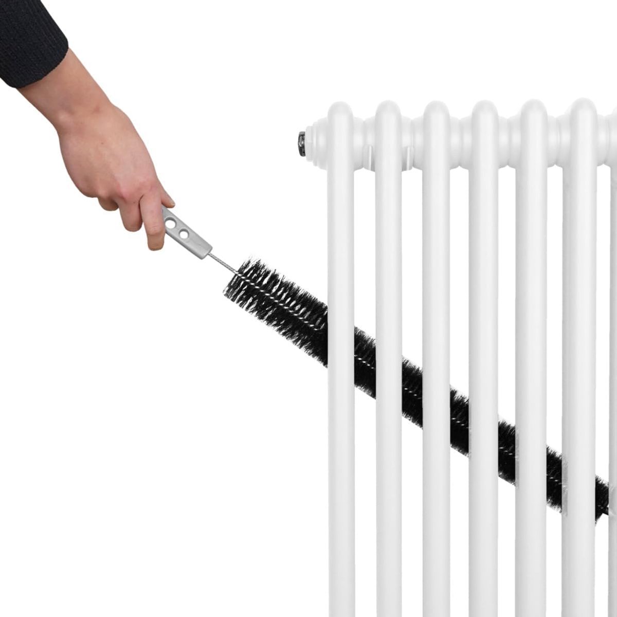 SnelShoppen - Traditionele 2 Koloms Radiator 1800mm x 202mm Hoogwaardige Carbon Staal Verticale Wand Gemonteerde Verwarming Glossy Wit voor Woonkamer