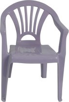 Paars stoeltje voor kinderen - Tuinmeubelen - Kunststof binnen/buitenstoelen voor kinderen
