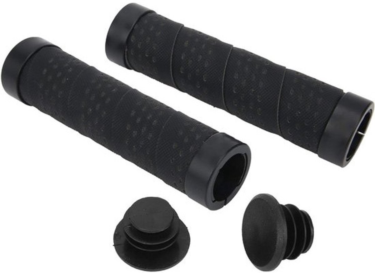 Fiets Handvatten - Stuur Grepen - Comfortabel Fietsen - Dubbele Vergrendeling - 13 cm Lengte - Zwart