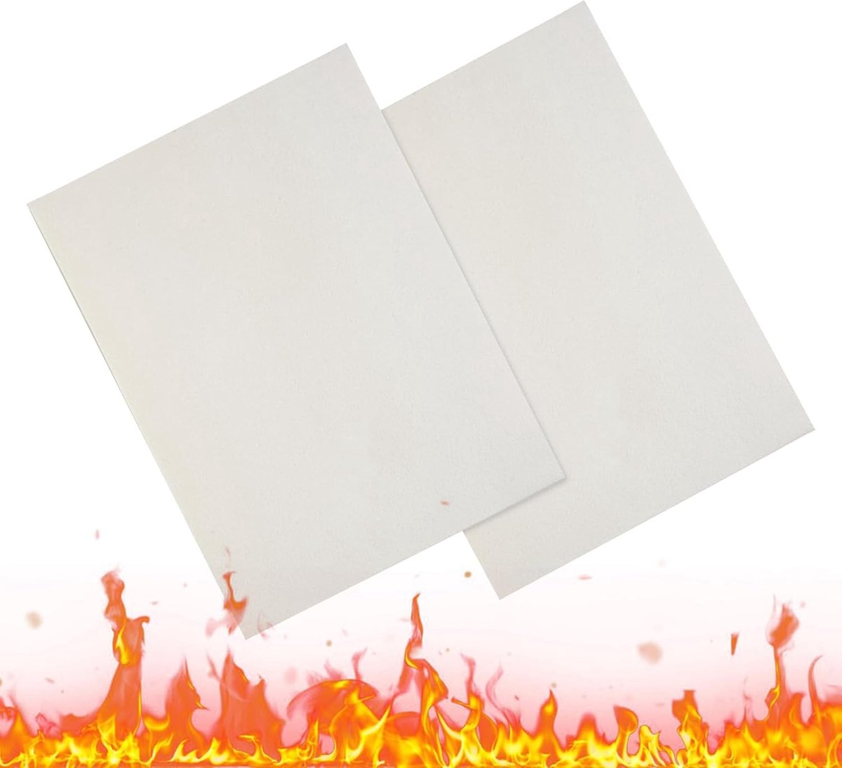 Keramisch vezelpakking papier 210mm×297mm, hittebestendig afdichtmateriaal voor schoorsteenpijpen en kachels - A4 3mm, ideaal voor stookpijpen en ventielen