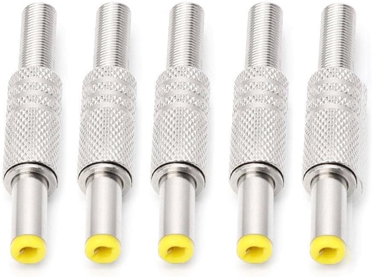 5 Stuks 55 x 25mm Plug Adapter - Metaal Stekker voor MP3, MP4 en Audio Video Apparaten