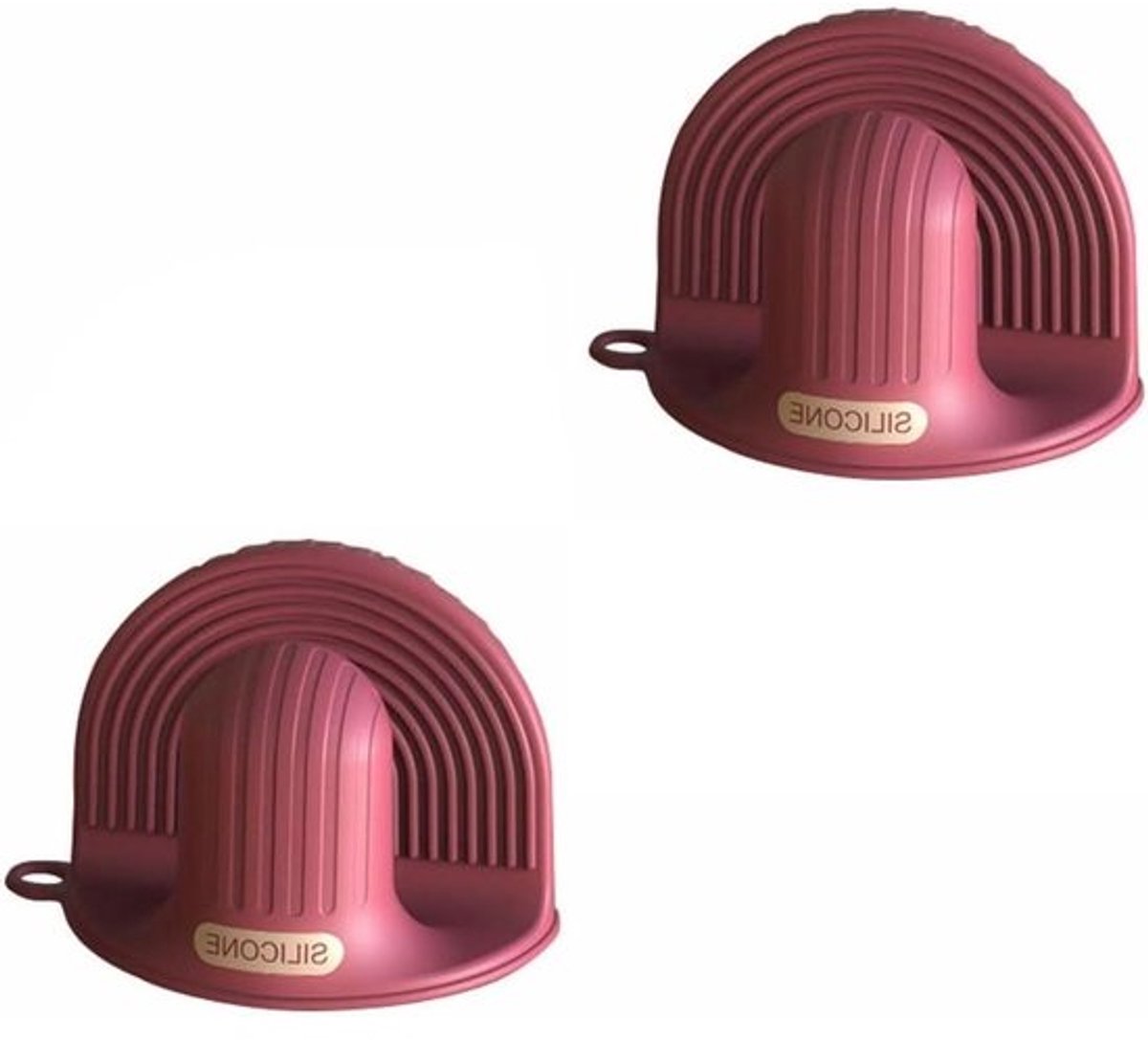 Ovenwanten Set - Keukenhandschoenen Pannenlappen - Koken en Bakken - Hittebestendig tot 240°C - 2 stuks - Roze