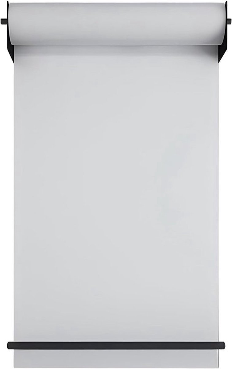 Papierdispenser met snijder - Papierhouder wand - Knutselen en tekenen - Robuuste stalen constructie - Rol van 50 meter - Zwart